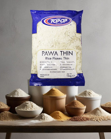 Top Op Pawa Thin Rice Flakes Thin 1Kg