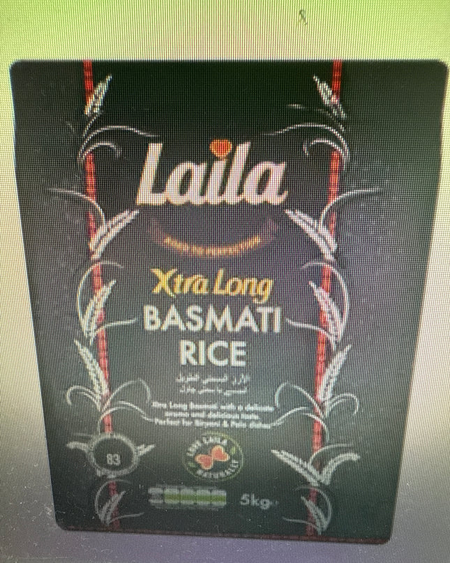 Laila Xtra Long Basmati Rice 5Kg