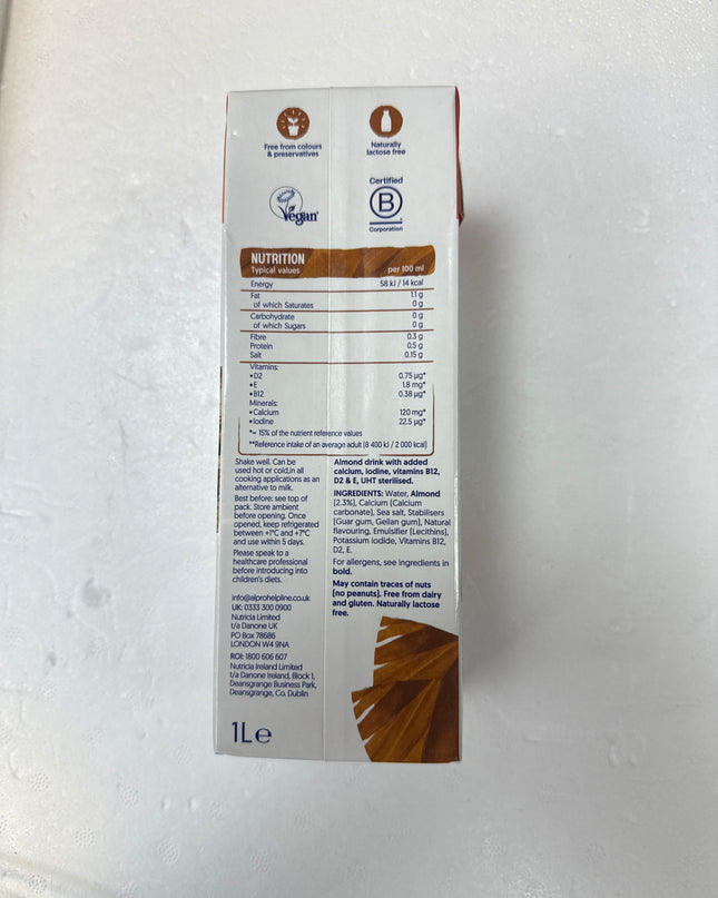 Alpro Almond no sugar 1 lit
