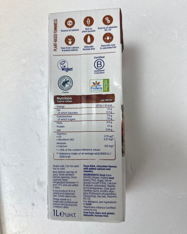 Alpro chocolate flavour