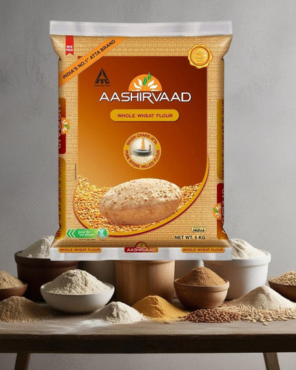 Aashirvaad Whole Wheat Atta 5kg