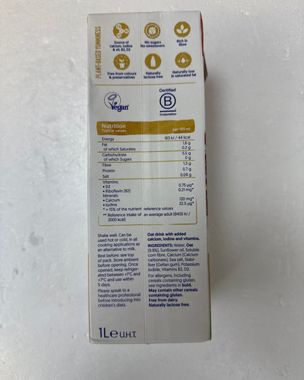 Alpro Oat No sugar 1 lit