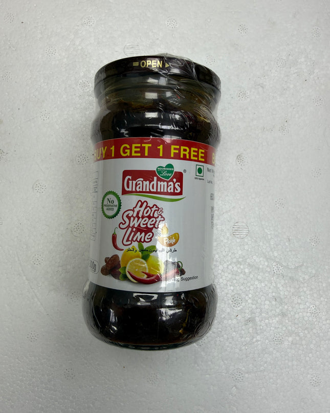 Grandmas - Hot Sweet Lime Pickle B1G1