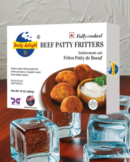 Daily Delight Beef Patty Fritters 454g