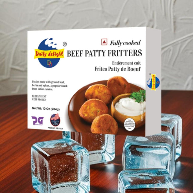 Daily Delight Beef Patty Fritters 454g