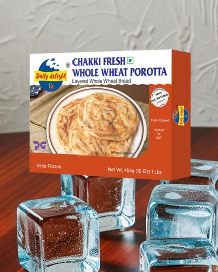 Daily Delight Chakki FresÉWhole Wheat Porotta 454g