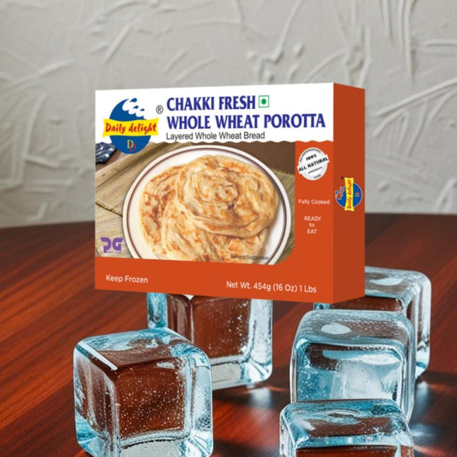 Daily Delight Chakki FresÉWhole Wheat Porotta 454g
