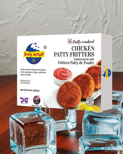 Daily Delight Chicken Patty Fritters 284g