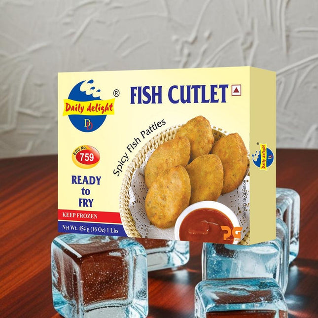 Daily Delight Fish Cutlet Ready To Fry 454g
