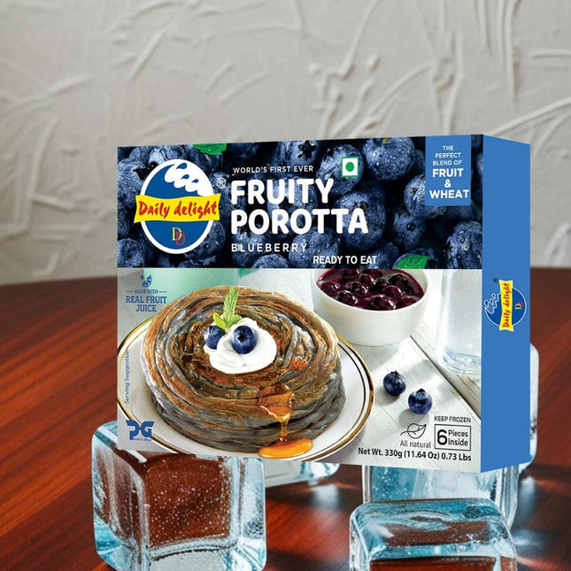 Daily Delight Fruity Porotta Blueberry 330g