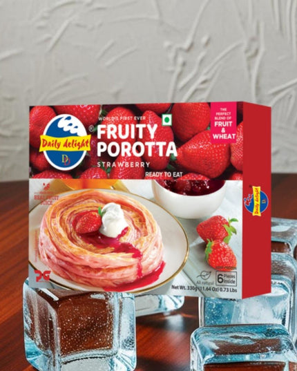 Daily Delight Fruity Porotta Strawberry 330g