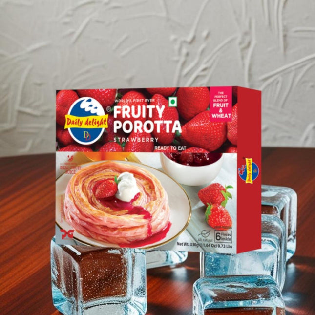 Daily Delight Fruity Porotta Strawberry 330g