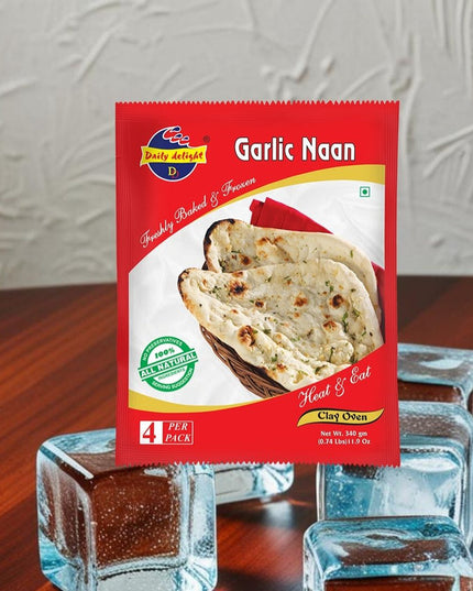Daily Delight Garlic Naan 340g