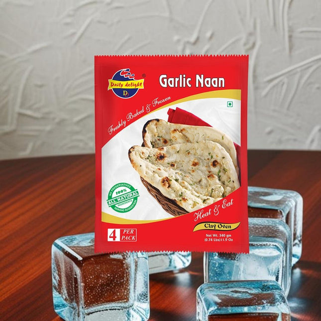 Daily Delight Garlic Naan 340g