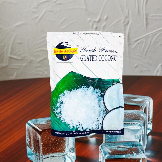 Daily Delight Grated Coconut front 400g