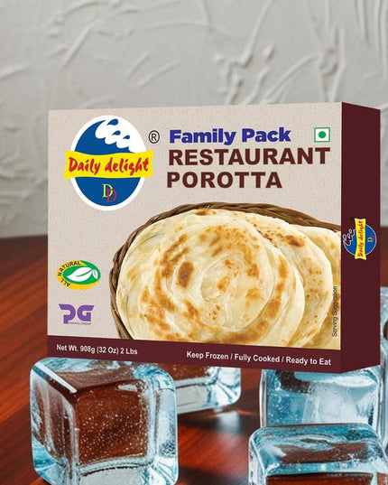 Daily Delight Restaurant Porotta Family Pack 908 g