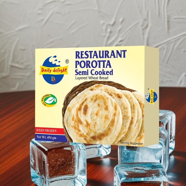 Daily Delight Restaurant Porotta Semi Cooked 454g