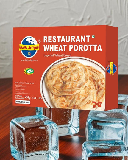 Daily Delight Restaurant Wheat Porotta 454g