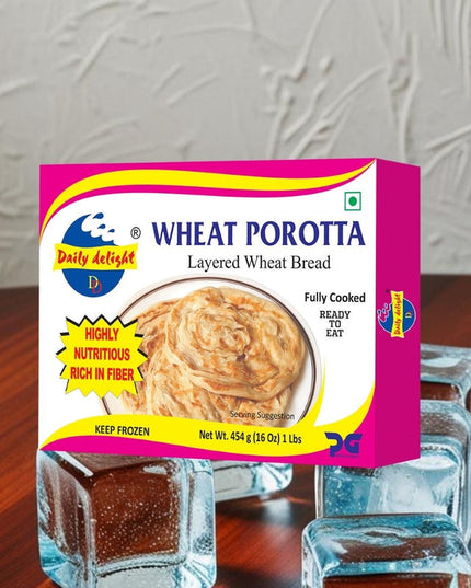 Daily Delight Wheat Porotta 454g