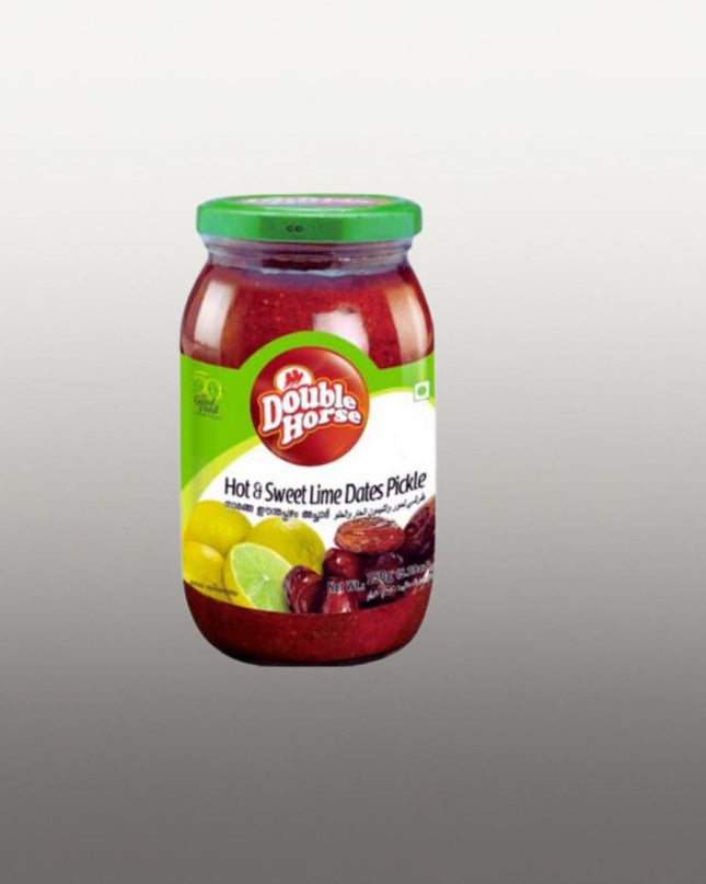 Double Horse Hot and sweet lime dates Pickle 400gm