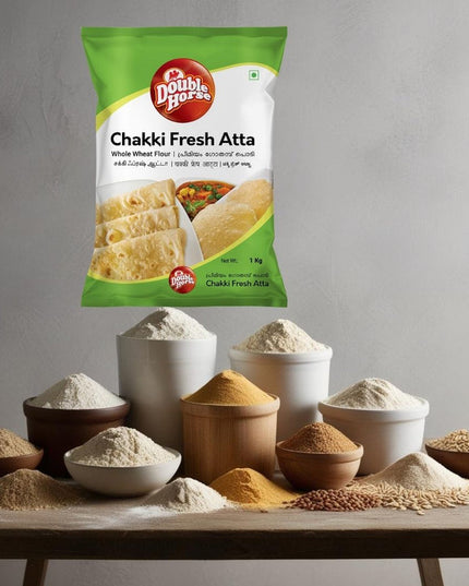 Double Horse Chakki Fresh Atta -5KG