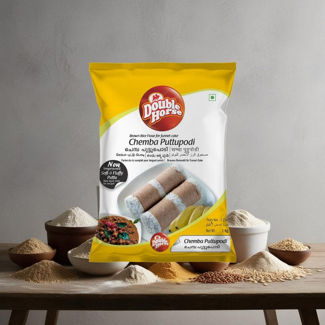 Double Horse Chemba Puttupodi 1Kg
