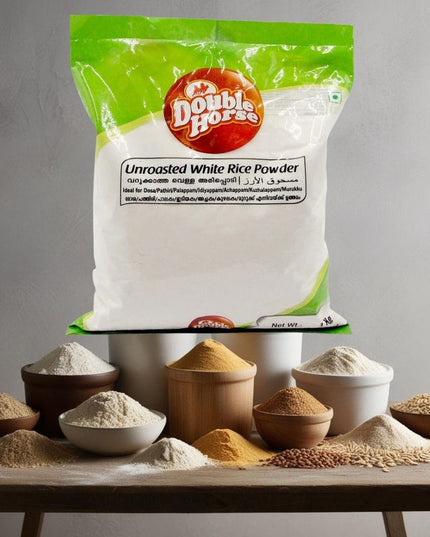 Double Horse Unroasted White Rice Flour 1Kg
