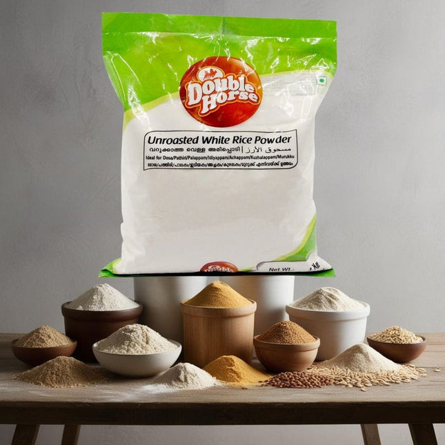 Double Horse Unroasted White Rice Flour 1Kg