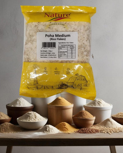 Dr Nature Poha Medium Rice Flakes 500g