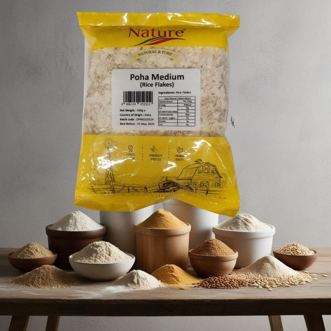 Dr Nature Poha Medium Rice Flakes 500g