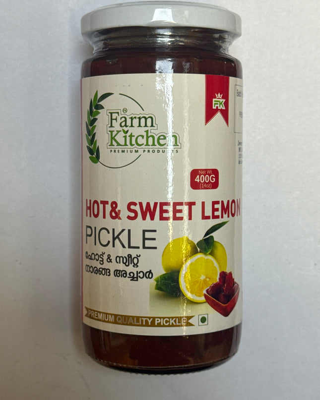 Farm Kitchen Hot and Sweet Lemon Pickle 400gm