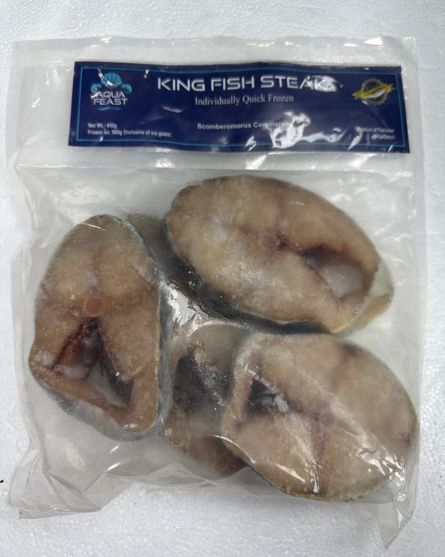 AQUA STEAK - Frozen Fish King Fish Steak 450g