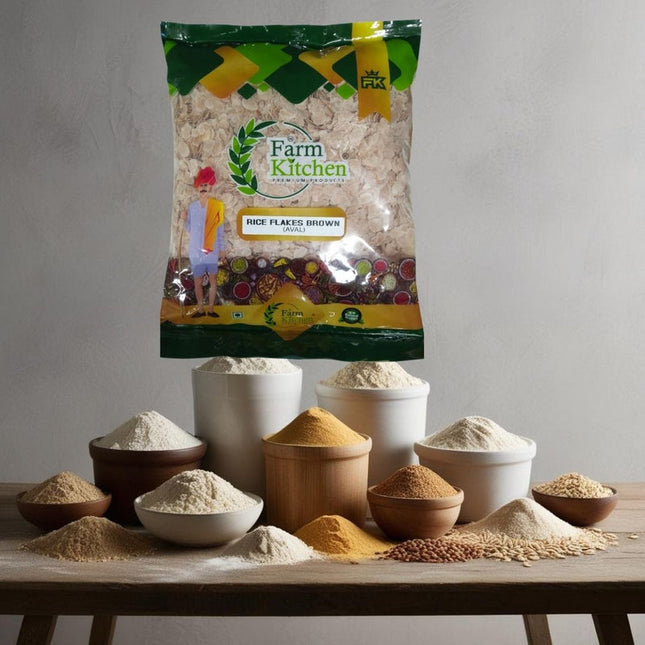 Farm Kitchen Rice Flakes Brown 500g