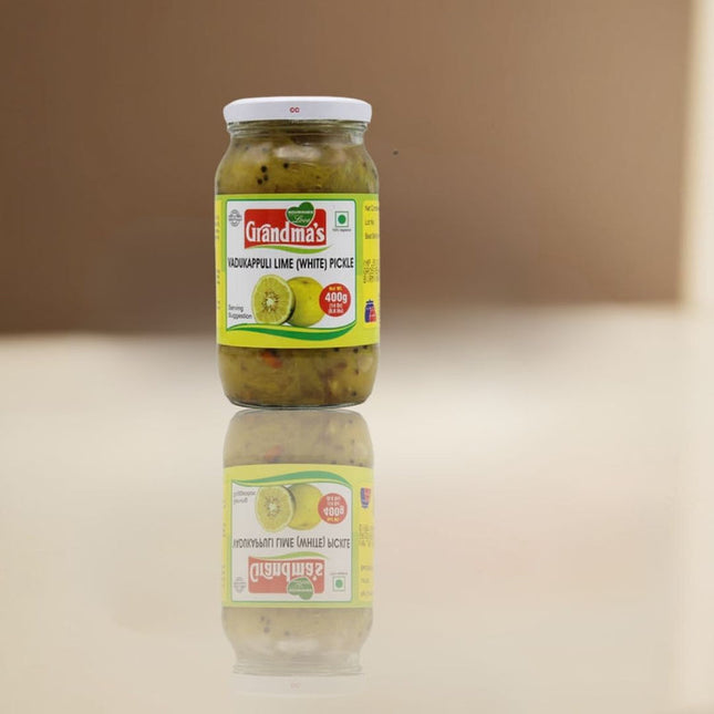 Grandma's Vadukappuli Lime Pickle White 400gm