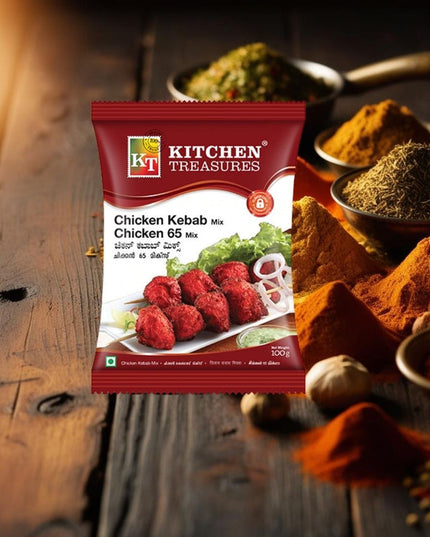 Kitchen Treasures Chicken 65 and Chicken Kebab Mix