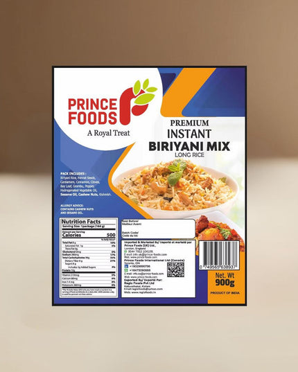 Prince Foods Biriyani Mix Long Rice 900g