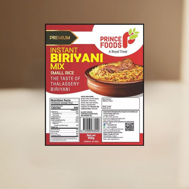 Prince Foods Biriyani Mix Small Grain Rice 900g