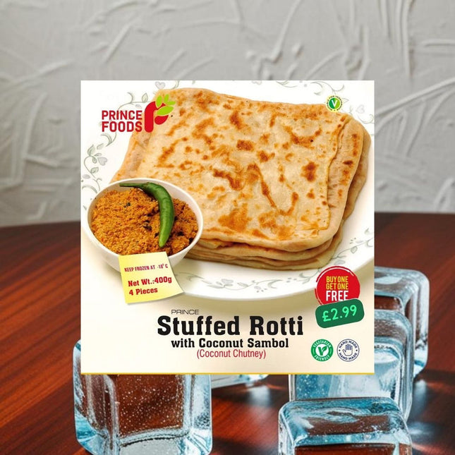 Prince Foods Stuffed Rotti Coconut 400g