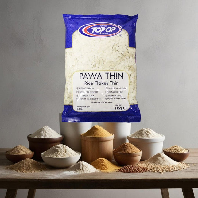 Top Op Pawa Thin Rice Flakes Thin 1Kg