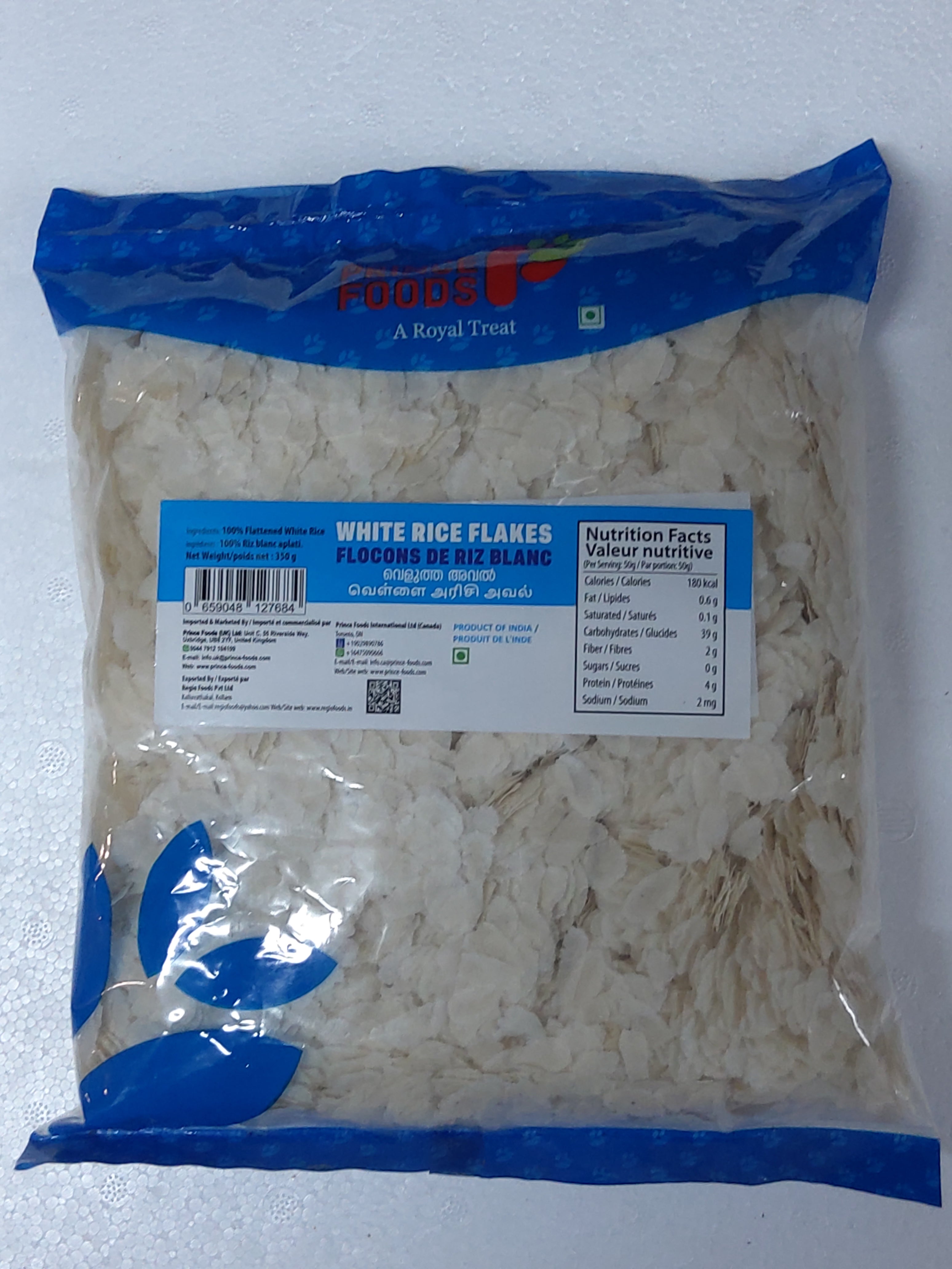 White Rice Flakes Prince Foods White rice Flakes 350g – Global Food Mart