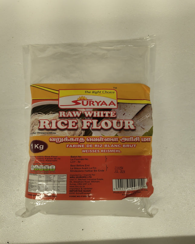 Suryaa raw white rice flour 1kg