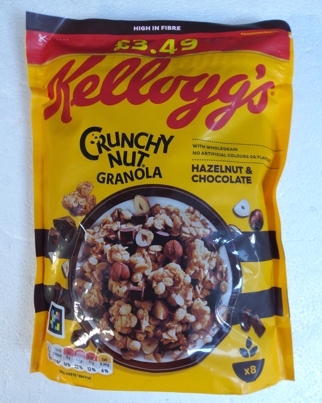 Kelloggs crunchy nut granola hazelnut and chocolate 380g