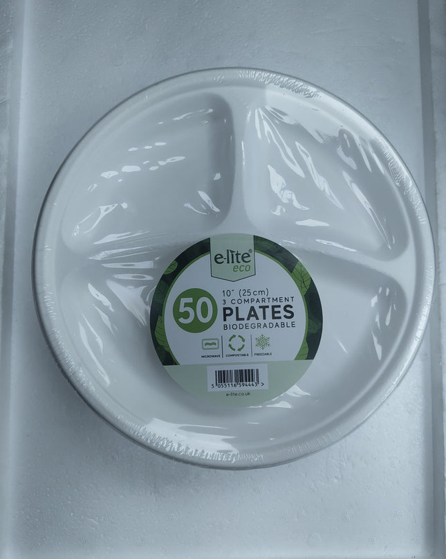 Elite Eco Plates 50nos (10")(25cm)-bio