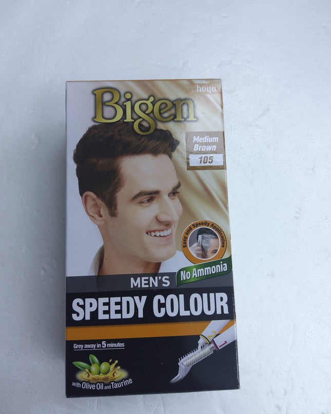 Bigen medium brown mens speedy colour