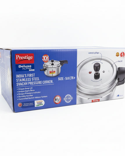 Prestige 5 Lit stainless steel pressure cooker