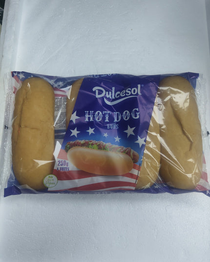 Dulcesol Hot Dog Buns 250gm 4 units