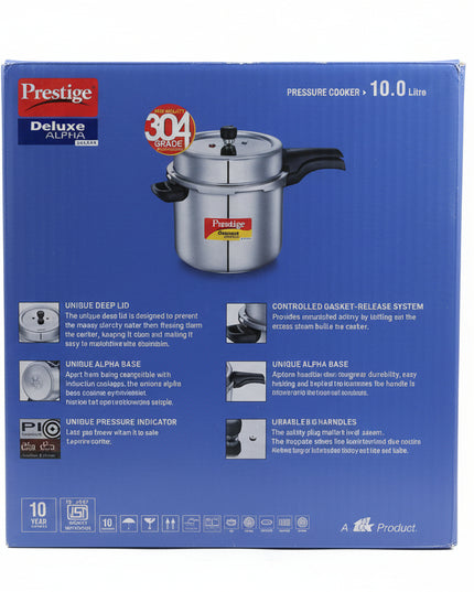 Prestige Deluxe ALPHA Pressure cooker 10 litre