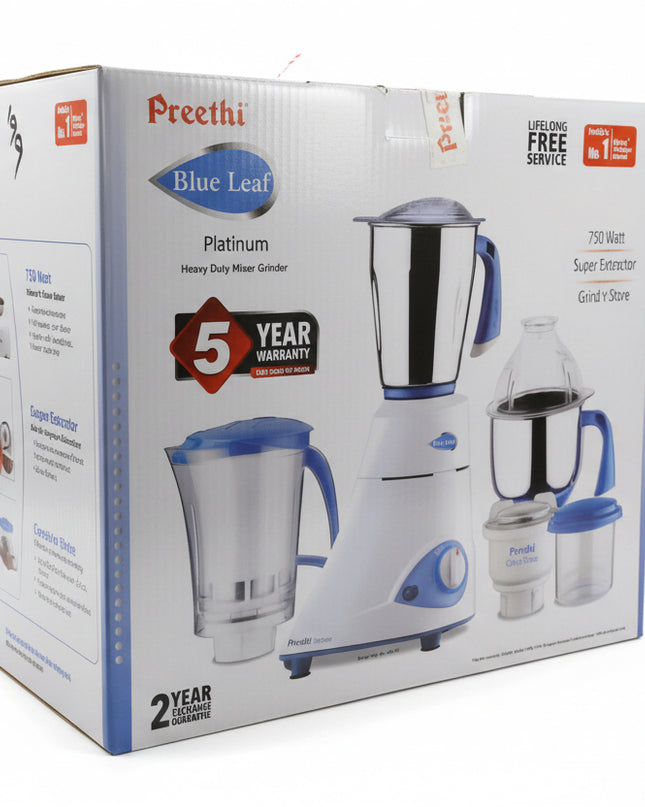 Preethi blue leaf platinum Heavy Duty Mixer Grinder