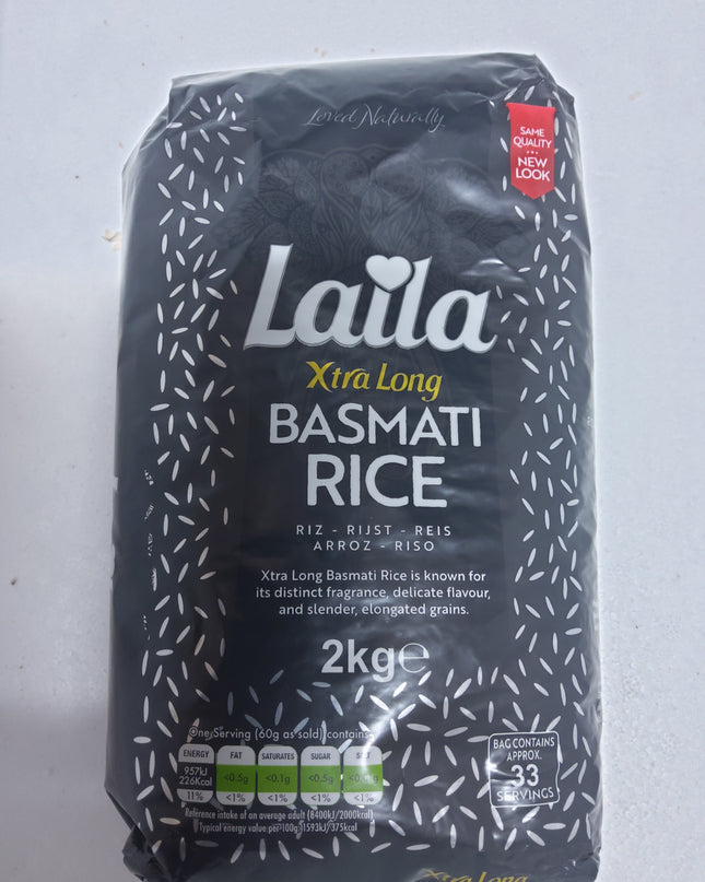 Laila Xtra Long Basmati rice 2Kg