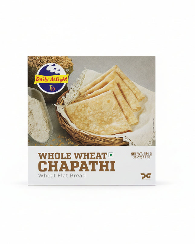 Daily delight whole wheat chappathi 454g
